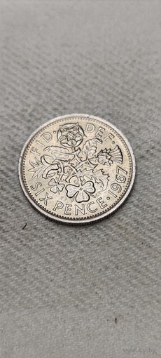 Великобритания 6 пенни 1967