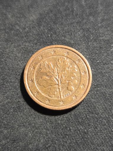 Германия 1 евроцент 2002 G