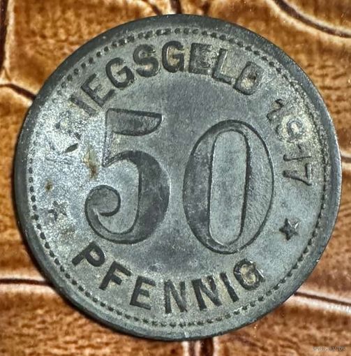 Монета 25 пфеннигов 1917 год. Рейнпровинц. Веймарская республика.