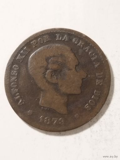 Испания 5 сентим 1879