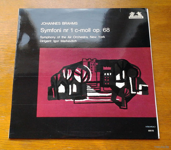 Brahms. Symfoni nr 1 c-moll op. 68 - Igor Markevitch, LP 1965