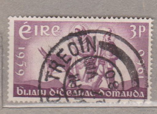 Рождество религия фауна Ослик наездник Ирландия 1960 год  лот 1019 С ИНТЕРЕСНЫМ ШТАМПОМ Возможно Нью-Росс графство Уэксфорд, Ирландия ?