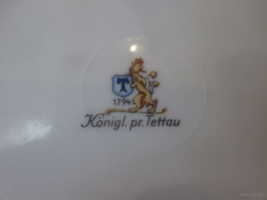 Салатница фарфор Konigl. pr. Tettau Германия