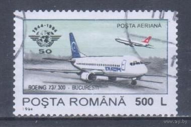 [2167] Румыния 1994. Авиация.Самолет. Гашеная марка.