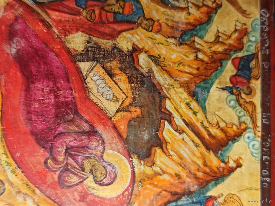 Икона деревянная "Рождество пресвятой богородицы"