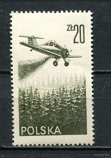 Польша - 1977 - Авиация - [Mi. 2484] - полная серия - 1 марка. MNH.  (Лот 89Go)-T41P5