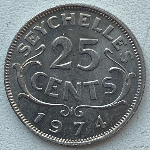 Сейшельские острова (Сейшелы) 25 центов 1974 г.