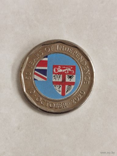 50 центов Фиджи. 50 лет независимости.