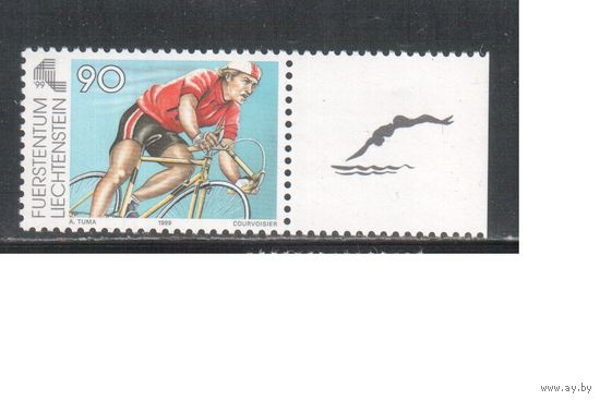 Лихтенштейн-1999(Мих.1205) ** , Спорт, Велосипед, Велоспорт