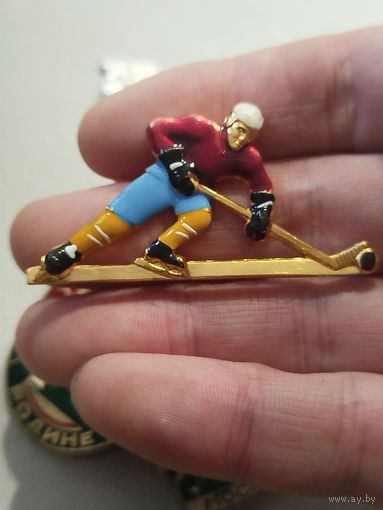 Хоккеист,цветной,крупный