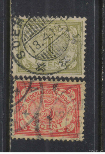 NL Колонии Нидерландская Индия 1902 Номиналы Стандарт #41,45