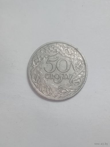 Польша 50 грошей 1923 года .