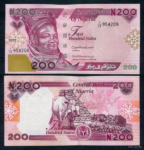 Нигерия 200 найра 2023 год, UNC