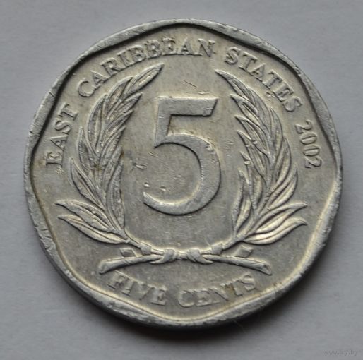 Восточные Карибы, 5 центов 2002 г.