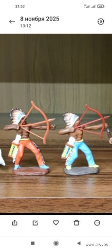 Индейцы ГДР, Бьющий Медведь, 2 шт., ранние, мягкая резина