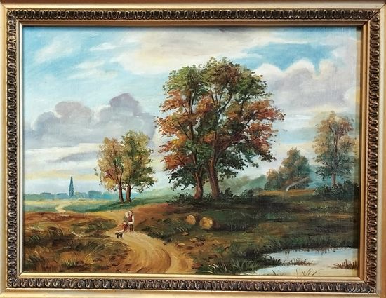 А.Г. Горавский. Вечер в Минской губернии. Холст, масло. Копия.