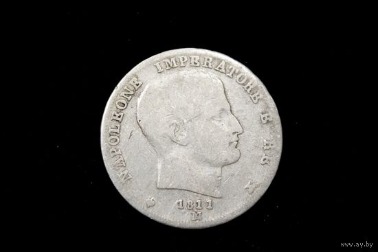 1 лира 1811 г. Италия, Наполеон Бонапарт