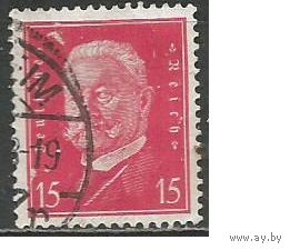 Рейх(Веймарская Республика). Президент П.Гинденбург. 1928г. Mi#414.
