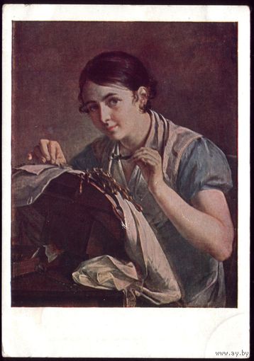 1937 год В.Тропинин Кружевница
