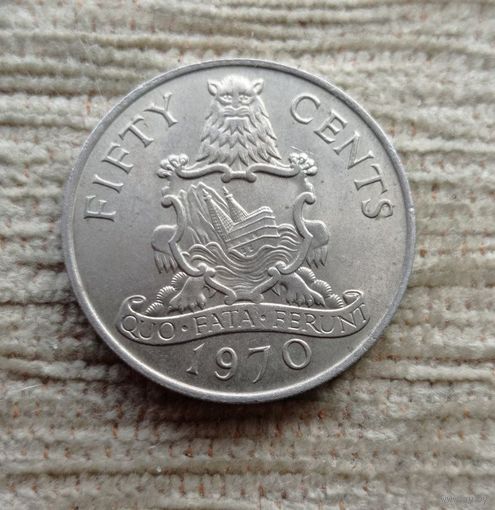 Werty71 Бермуды Бермудские острова 50 центов 1970 Корабль