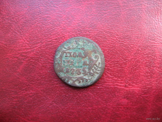 Полушка 1735 года Российская Империя (Анна Иоановна)