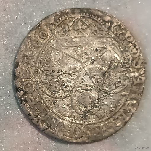 6 грошей 1660 В , редкая