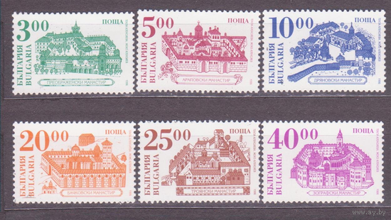 1996 Болгария Стандарт Монастыри 4м серия Ми 4200-4205 MNH\\7