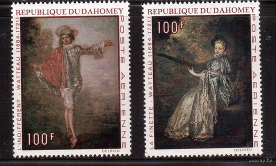 Дагомея-1971,(Мих.446-447)  **  , Искусство,Живопись, (полная серия)