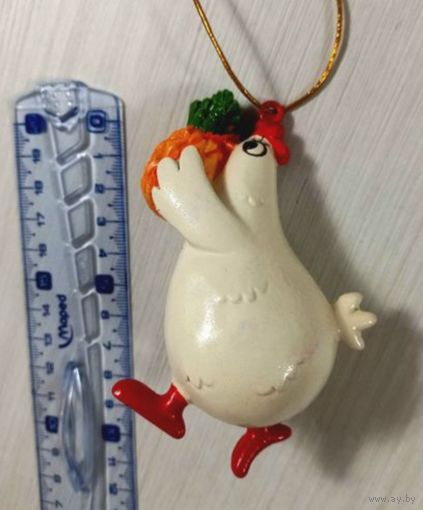 Елочная ишрушка Цыпа с ананасом