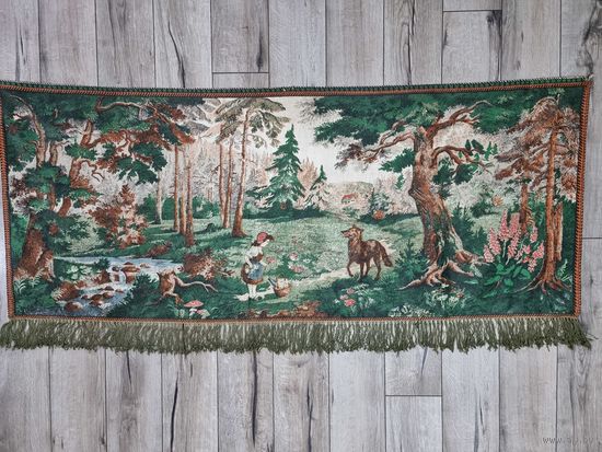 КОВРИК "КРАСНАЯ ШАПОЧКА". СССР.