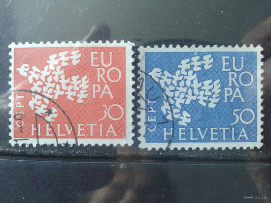Швейцария 1961 Европа Полная серия  Михель-1,0 евро гаш