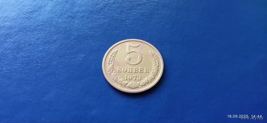 5 копеек 1973 год СССР (Состояние на фото)