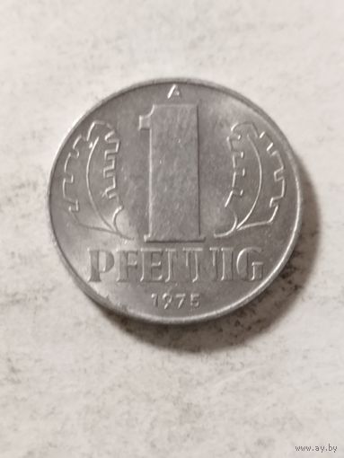 ГДР 1 пфенинг 1975
