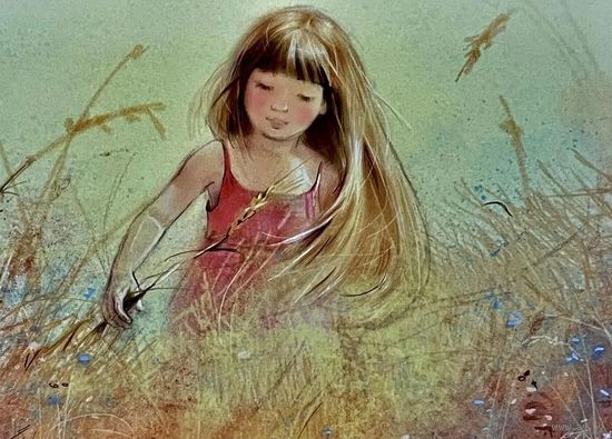 Открытка чистая 10х15 см. Художница Екатерина Бабок