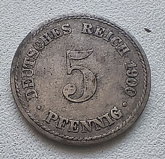 Германия 5 пфеннигов, 1900 A  2-1-63