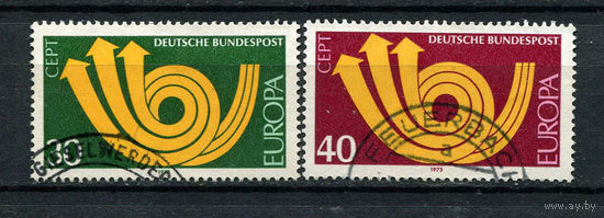ФРГ - 1973 - Европа (C.E.P.T.) - Почтовый рожок - [Mi. 768-769] - полная серия - 2 марки. Гашеные.  (LOT M37)