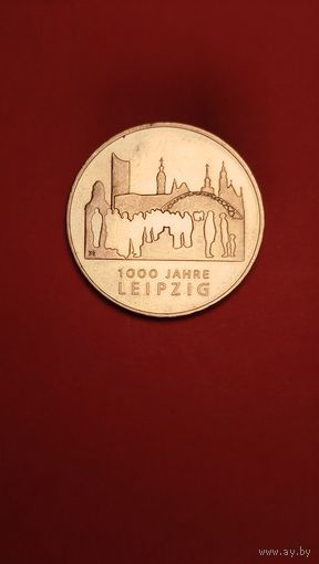 10 Евро 2015. Германия. 1000 лет городу Лейпциг. С рубля. (11)