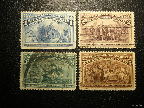 США 1893 Открытие Америки х 4
