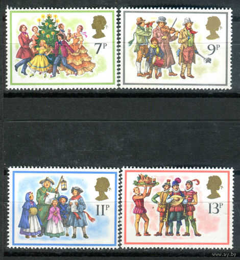 Великобритания - 1978г. - Рождество - 4 марки - полная серия, MNH [Mi 777-780]. #3-GB-Z-1-9