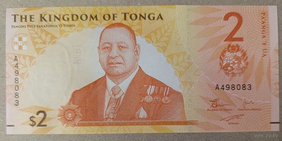 2 паанга 2023 года - Тонга - UNC