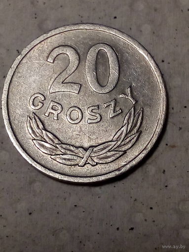 20 грошей Польша 1976 год