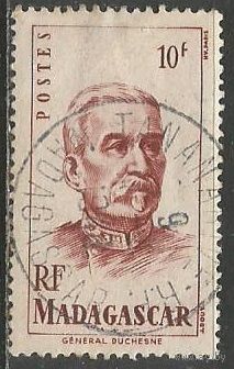 Французский Мадагаскар. Генерал Ж.Дюшен. 1946г. Mi#402.