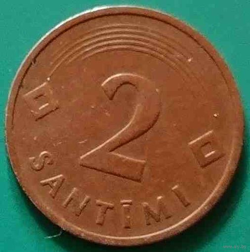 Латвия 2 сантима 1992