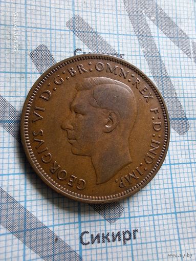 1 пенни 1948 г. Великобритания