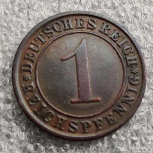 Германия 1 рейхспфенниг  1931 г.  Веймарская республика (рейхсмарка)