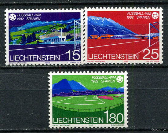 Лихтенштейн - 1982 - Футбол - [Mi. 799-801] - полная серия - 3 марки. MNH.  (Лот 93Gd)-T2P21