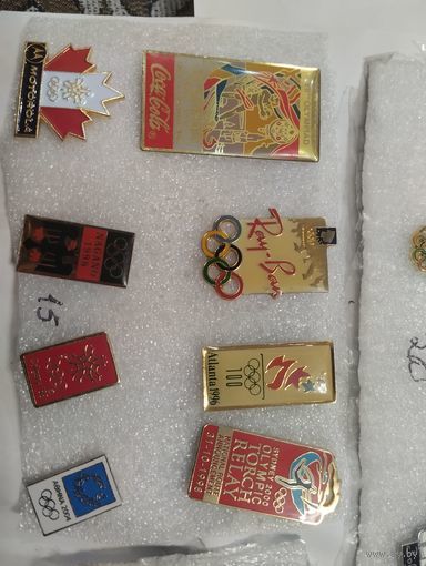 Спонсорские значки Олимпиады и Олимпиада 1 шт 10