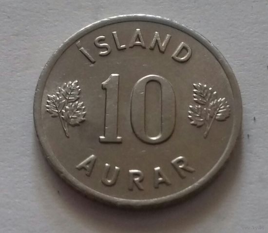 10 эйре, аурар, Исландия 1966 г.