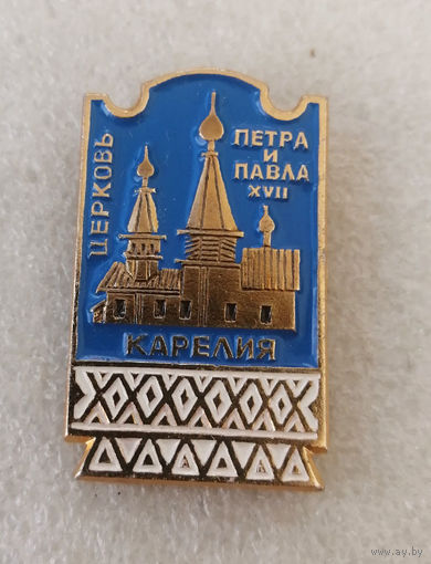 Карелия. Церковь Петра и Павла 17 век. Религия. Деревянное зодчество. Архитектура #3746-CP60