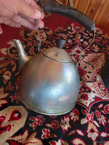 Чайник большой МНЦ мельхиор клеймо СЗ Завод им. Сталина г.Павлово ГОСТ СССР 70-е